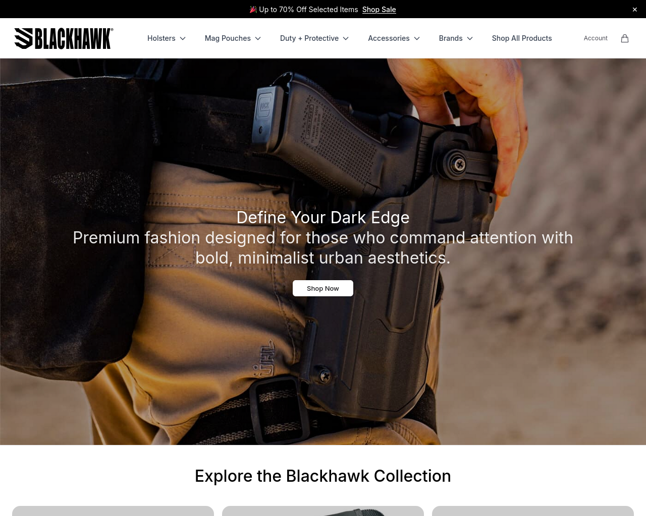 Tangkapan layar blackhawkoutdoor.shop