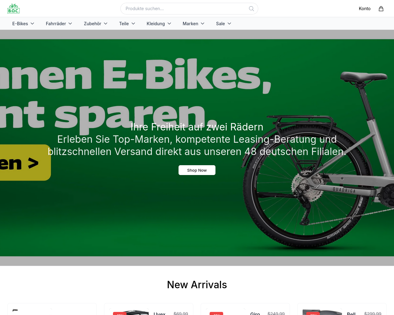 Screenshot of bocstore.shop