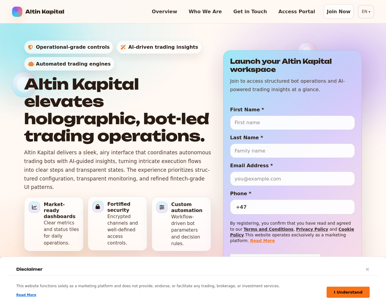 Ảnh chụp màn hình altinkapitalsoftware.digital