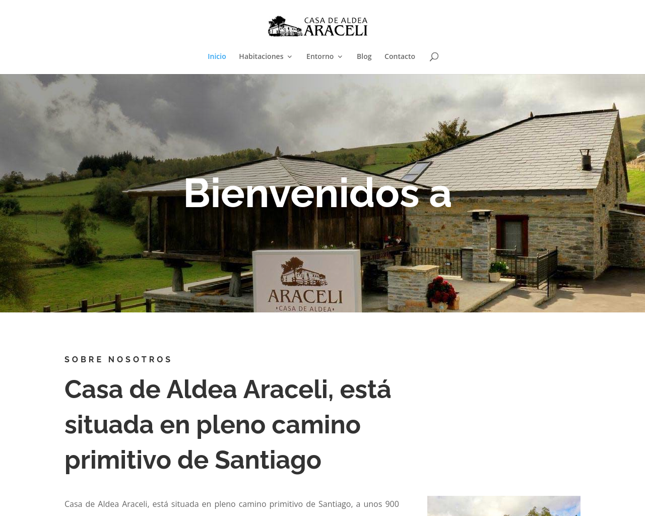 Screenshot of casadealdeaaraceli.com