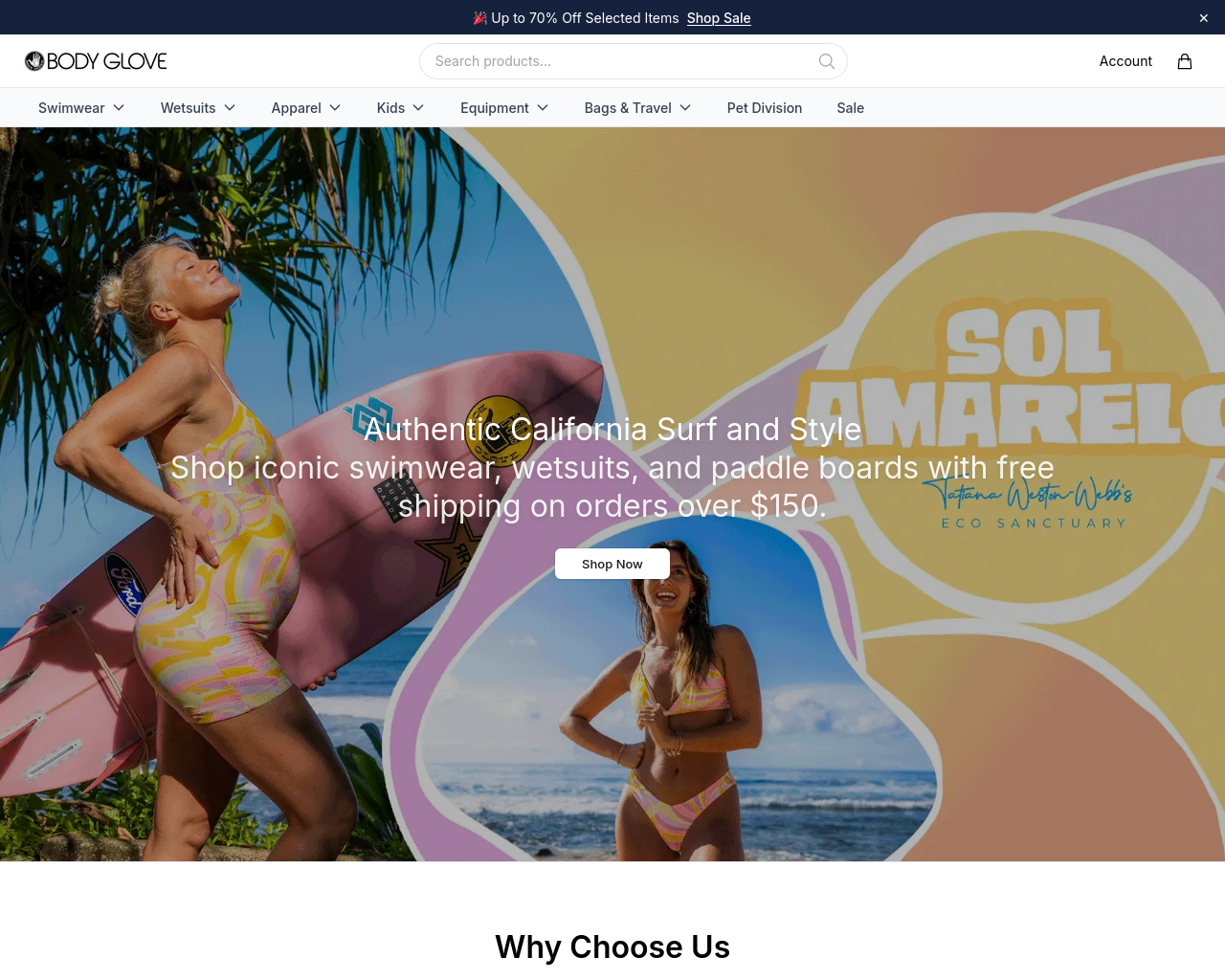 Screenshot of bodygloveofficial.shop