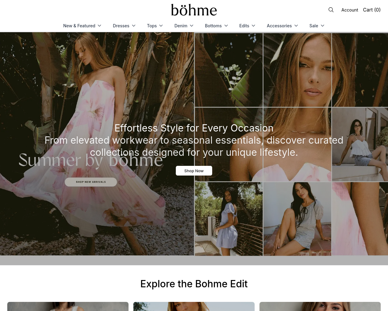 Screenshot of bhmluxe.shop