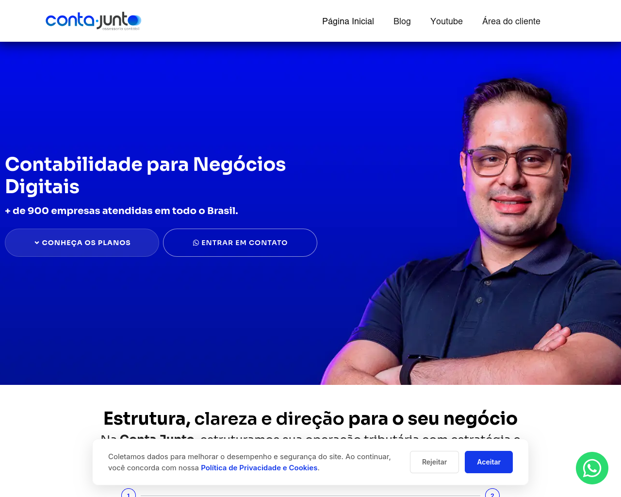 Снимок экрана contajunto.com