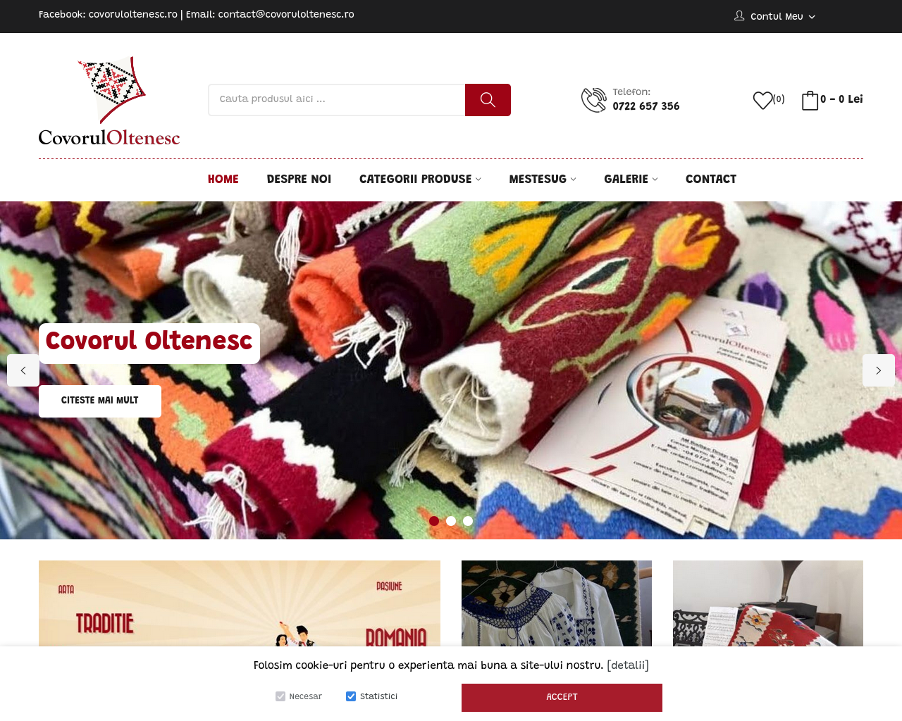 Screenshot of covoruloltenesc.ro