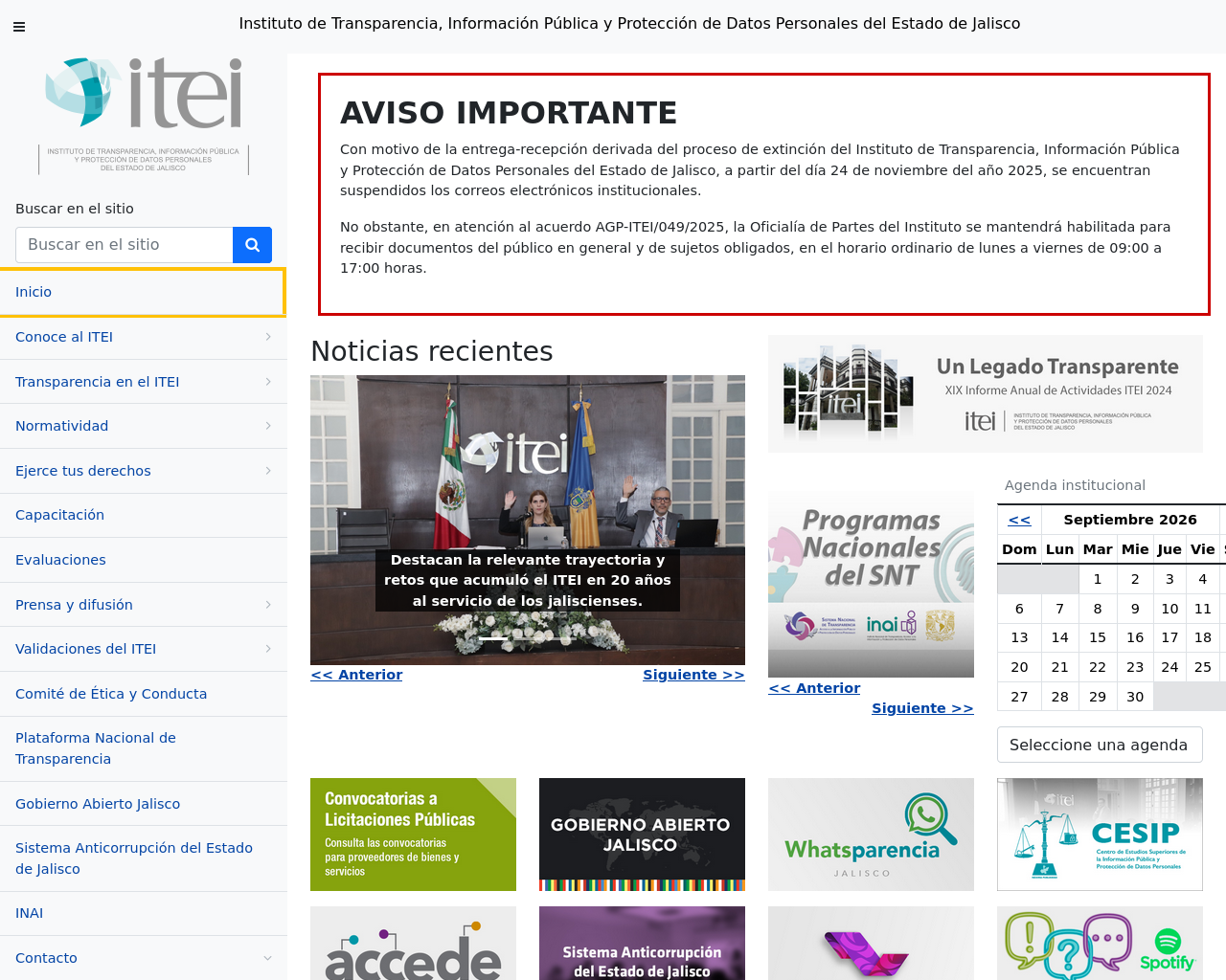 Screenshot of itei.org.mx