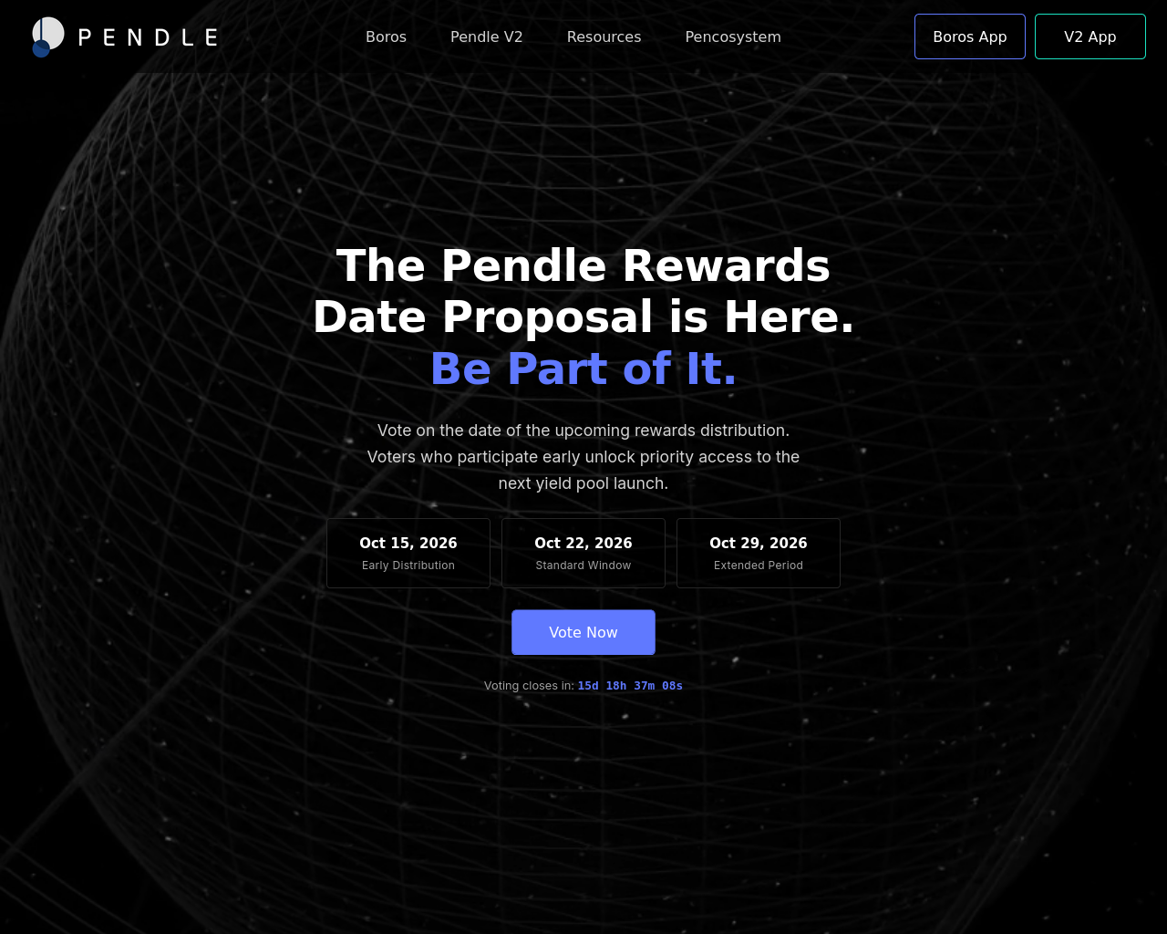 Screenshot of pendlefoundation.life