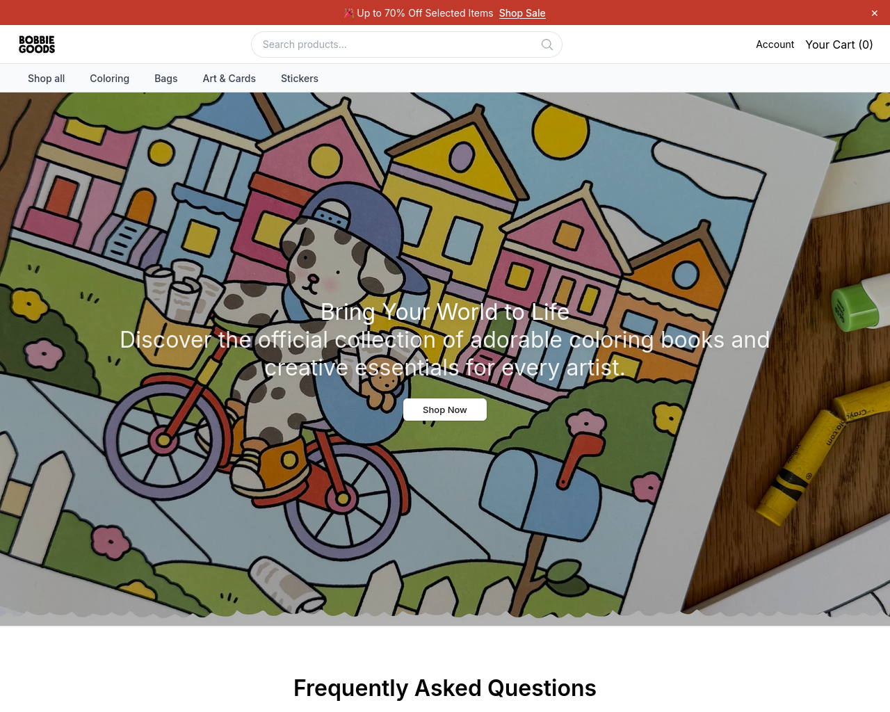 Screenshot of bobbiegoodshome.shop