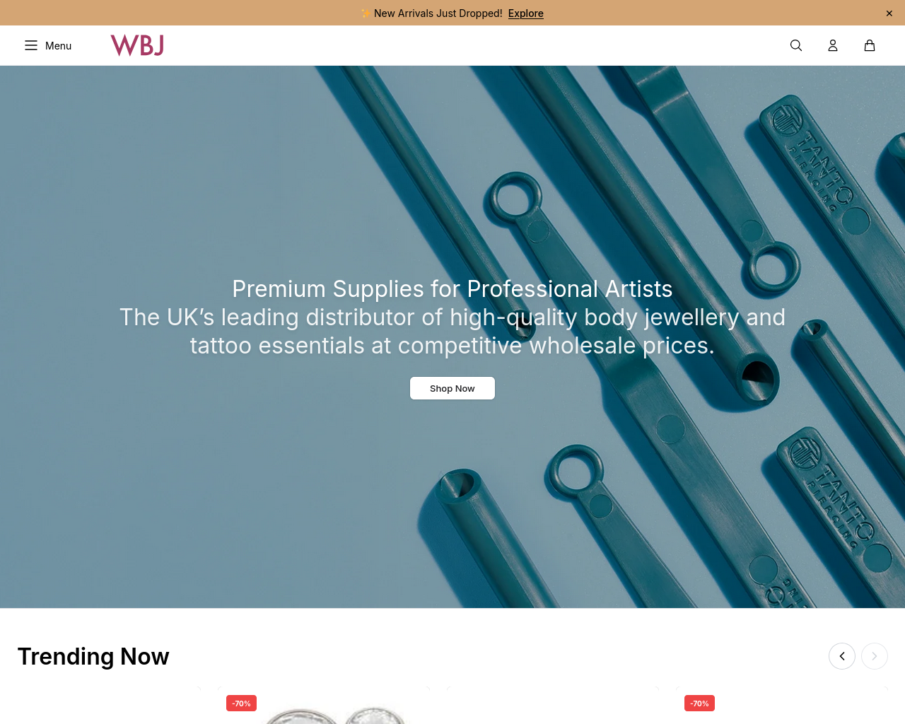 Screenshot of bodyjewelleryhub.shop