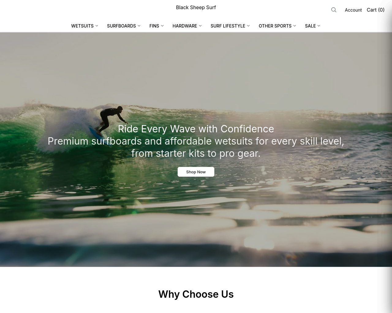 Screenshot of blacksheepsurfcoshop.shop