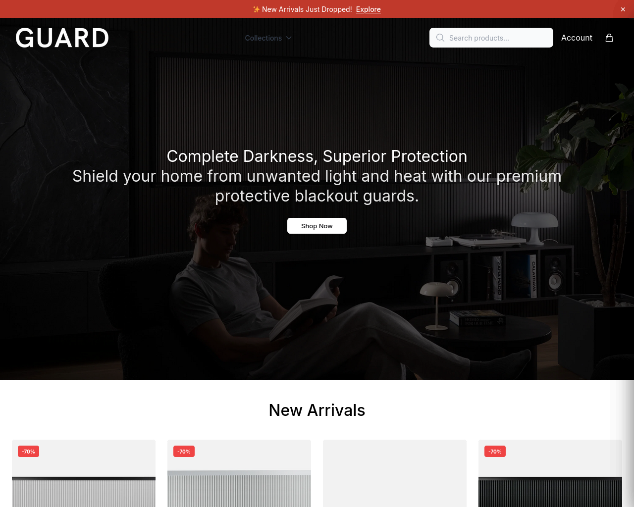 Screenshot of blndscape.shop