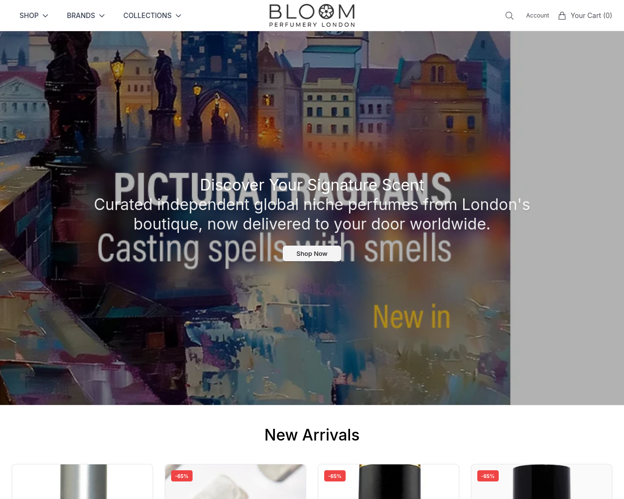 Screenshot of bloomperfumeryhq.shop