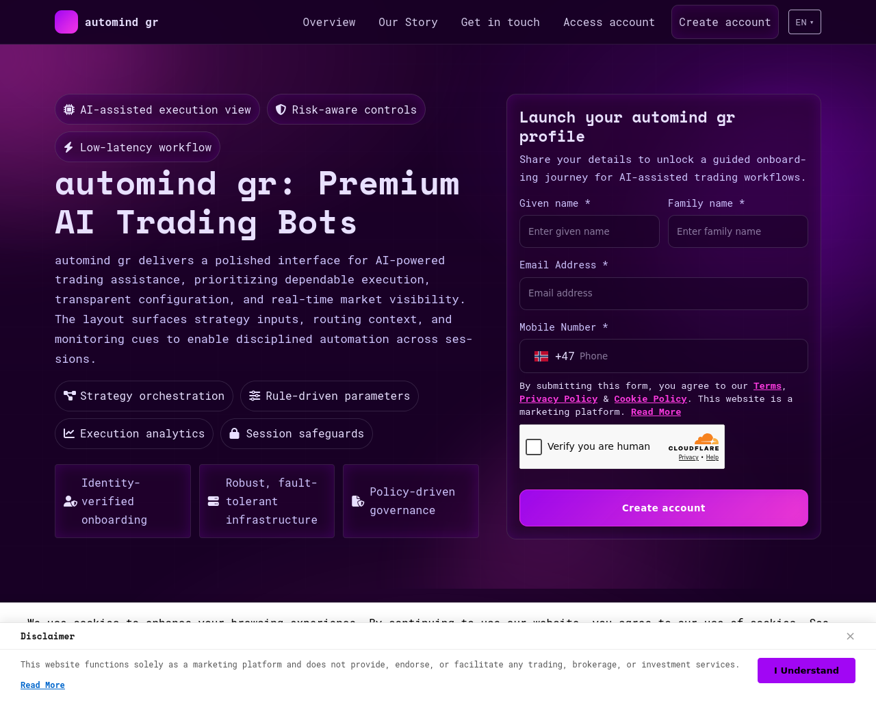 Screenshot of automindgr.com