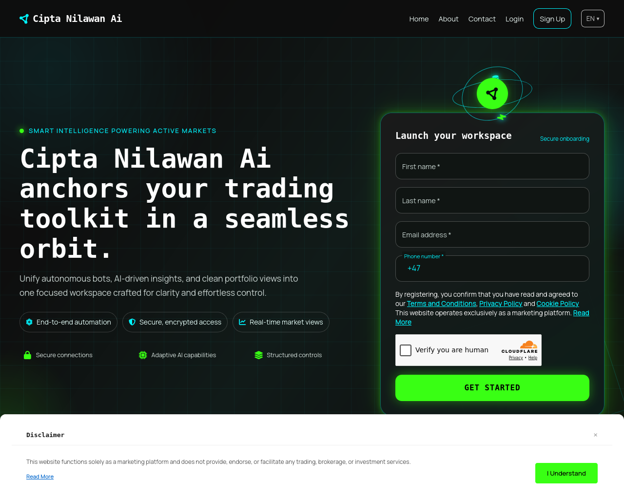 Screenshot von ciptanilawanaitech.com