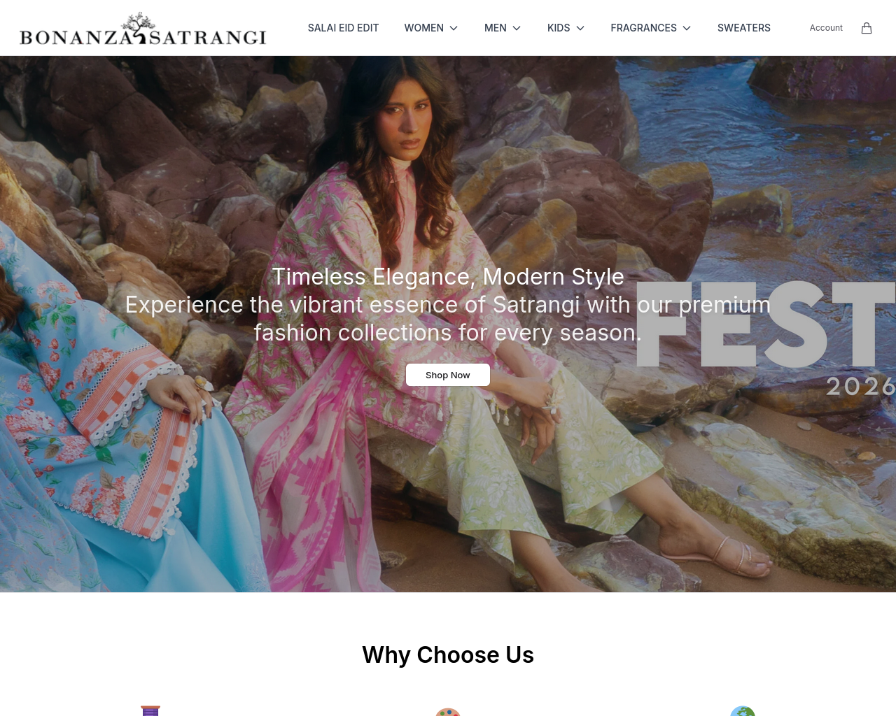 Screenshot von bonanzasatrangiapparel.shop