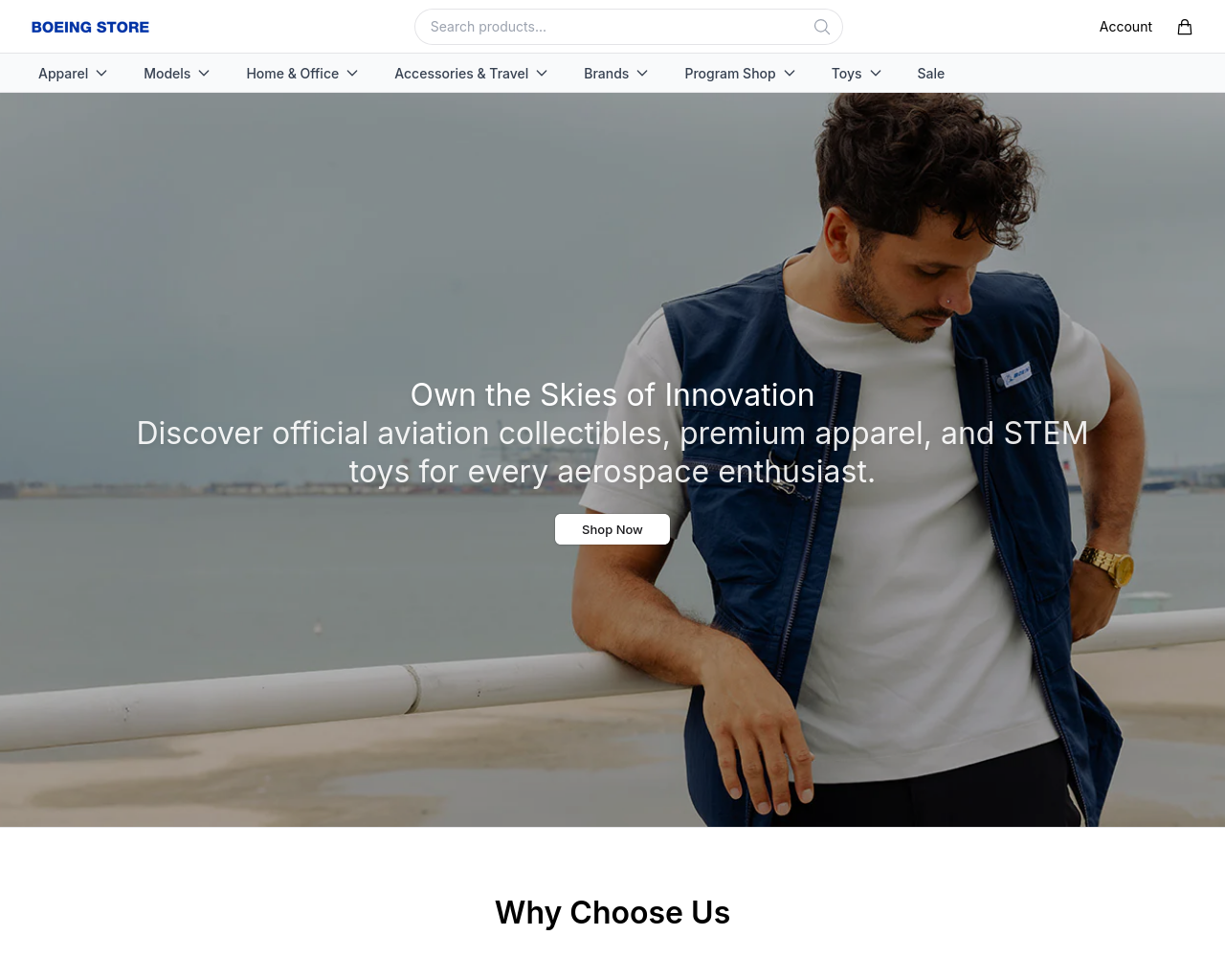 Screenshot of boeingstoreglobal.shop