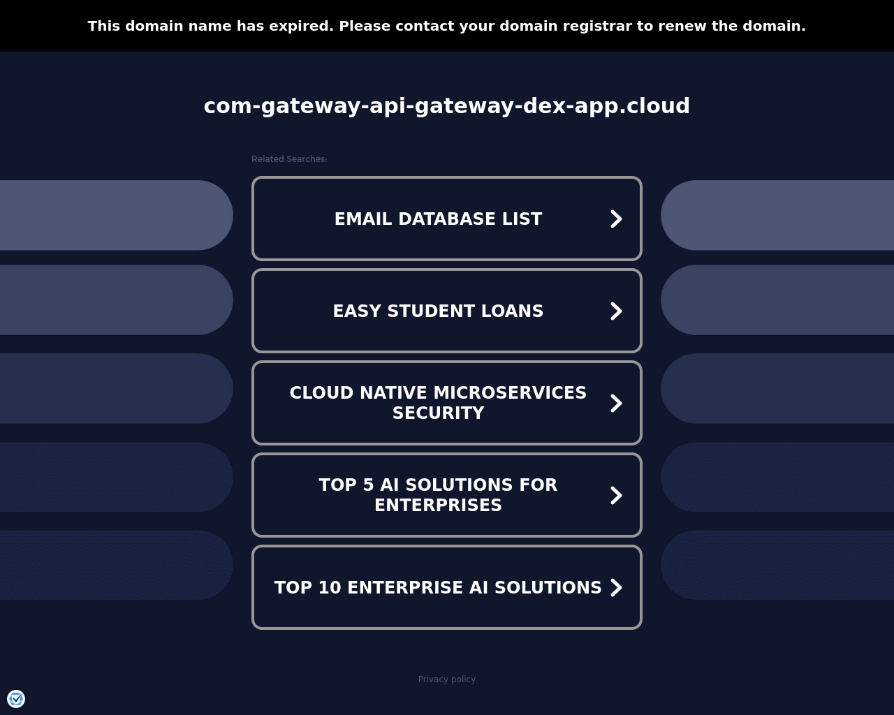 Screenshot of com-gateway-api-gateway-dex-app.cloud