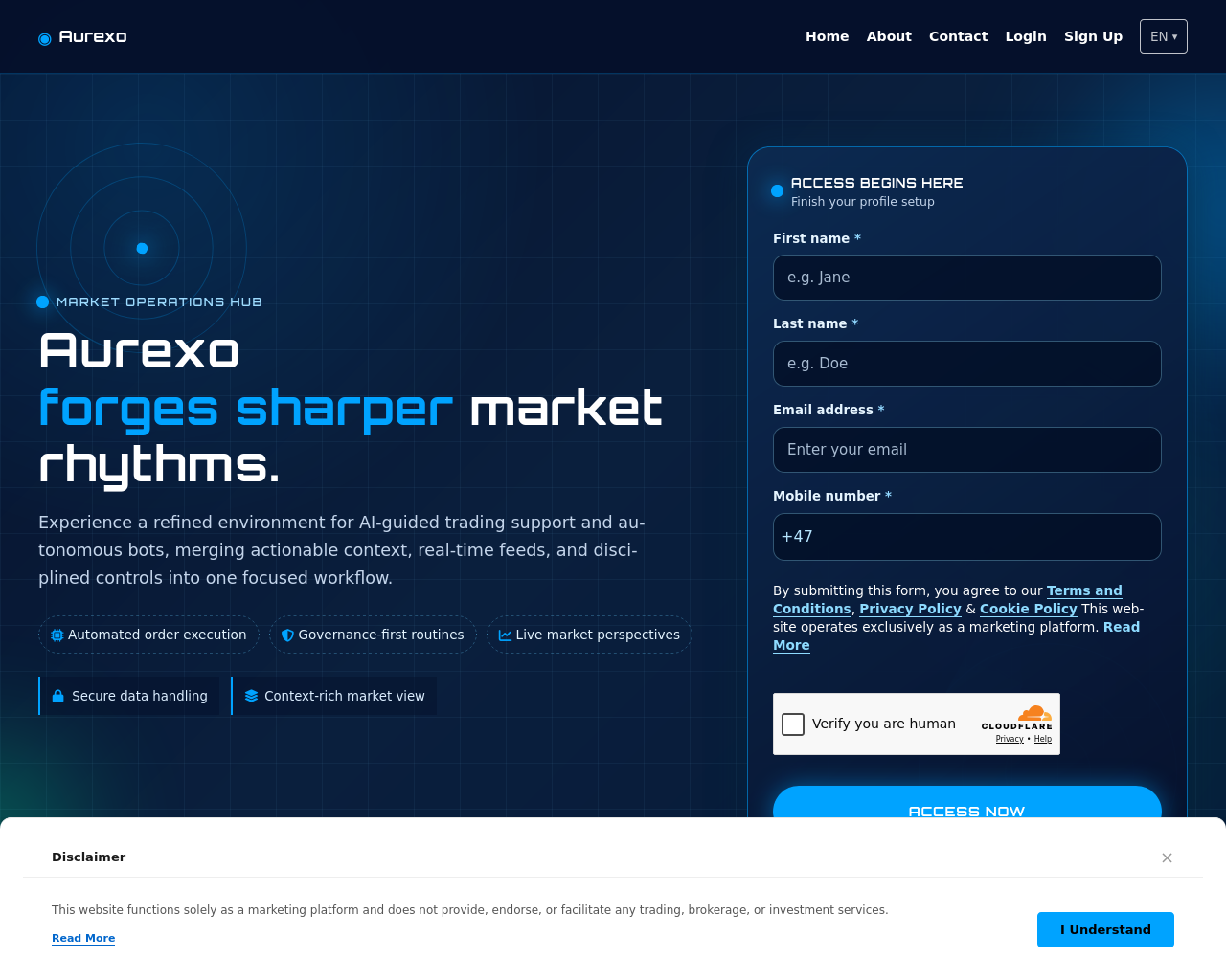 Screenshot of aurexo.digital