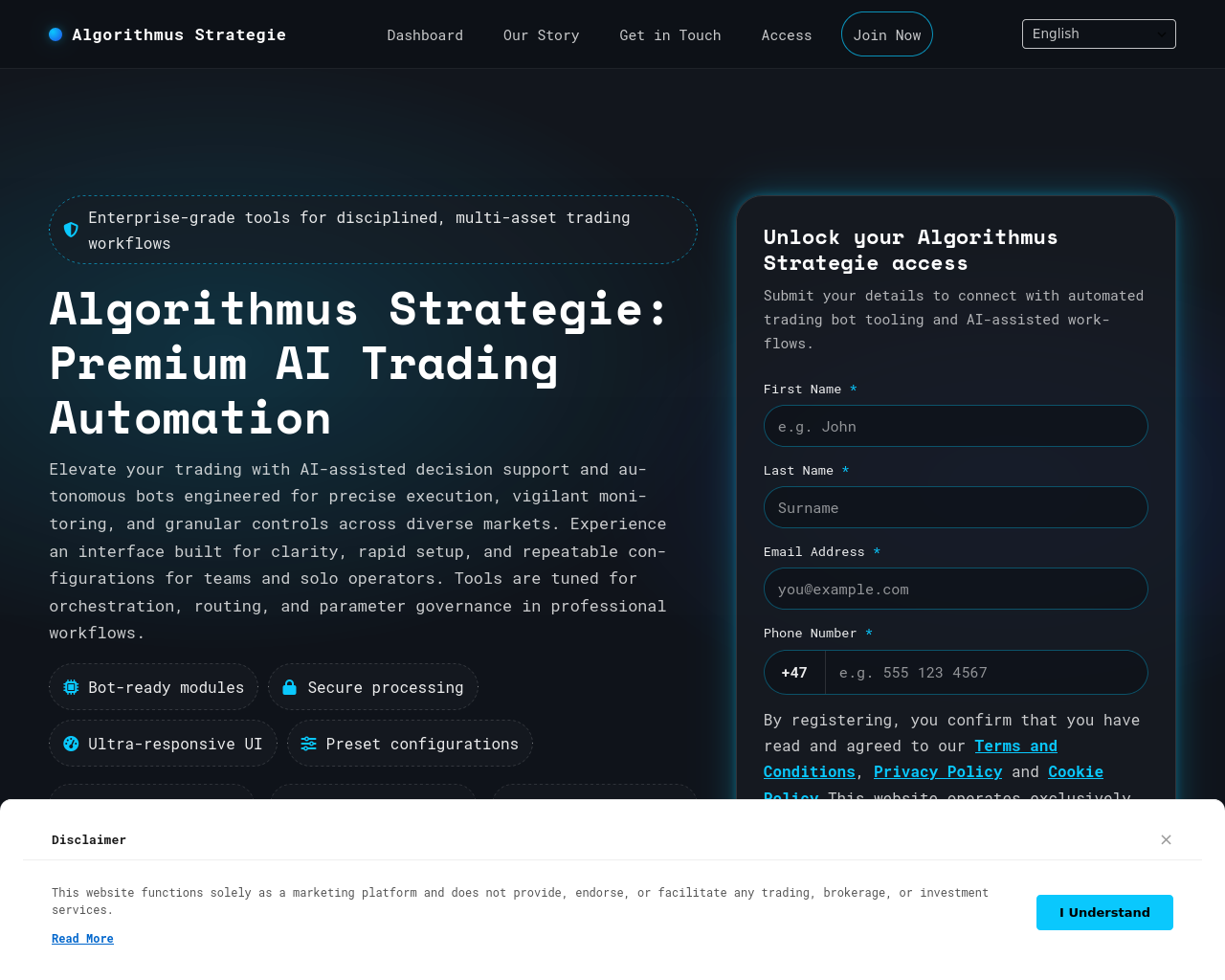 Screenshot of algorithmusstrategie.com