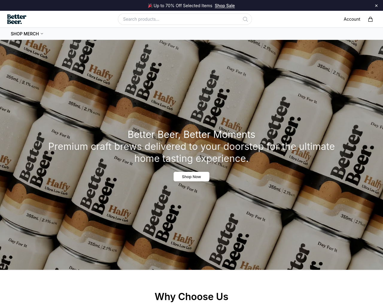 Screenshot of betterbeerhq.shop