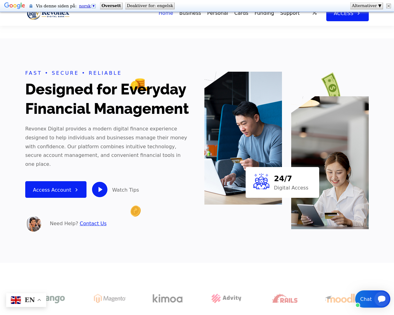 Screenshot of revonexdb.com