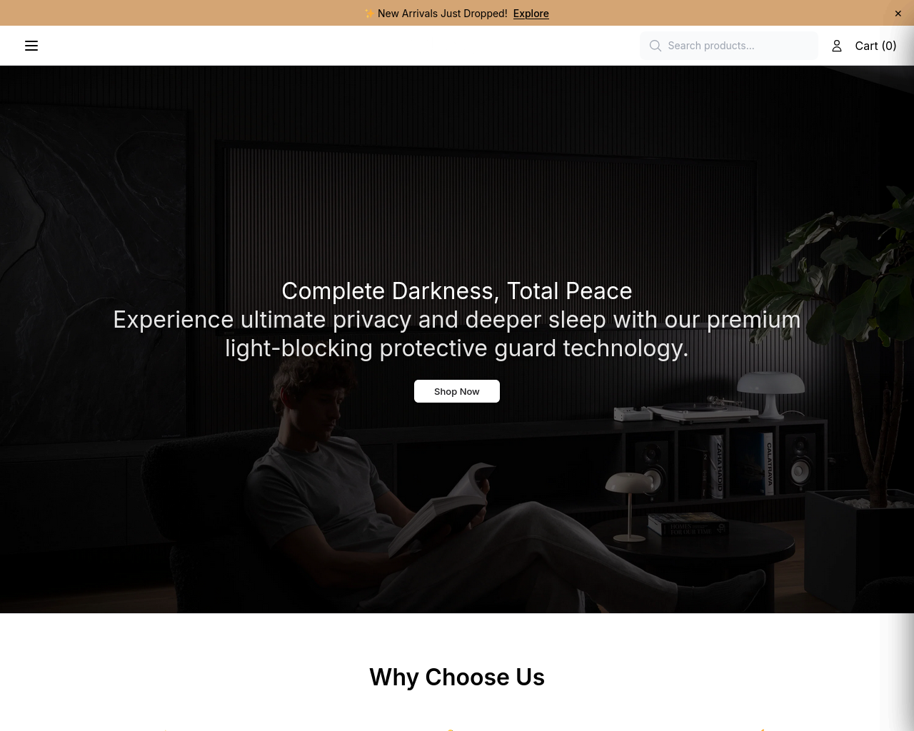 Screenshot of blackoutlane.shop