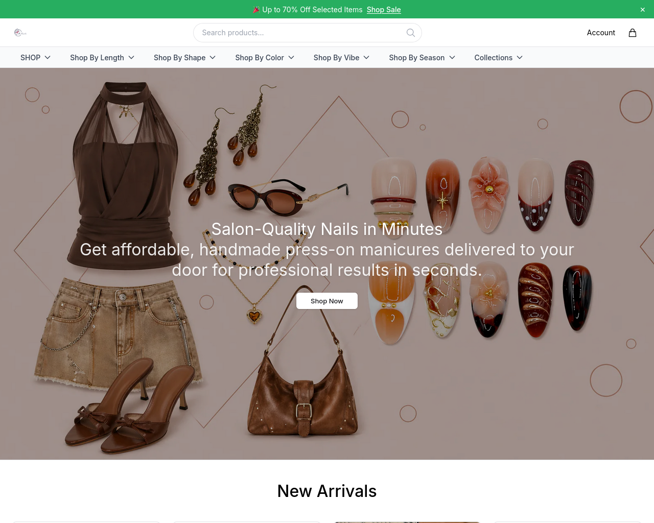 Screenshot of bnailsstore.shop
