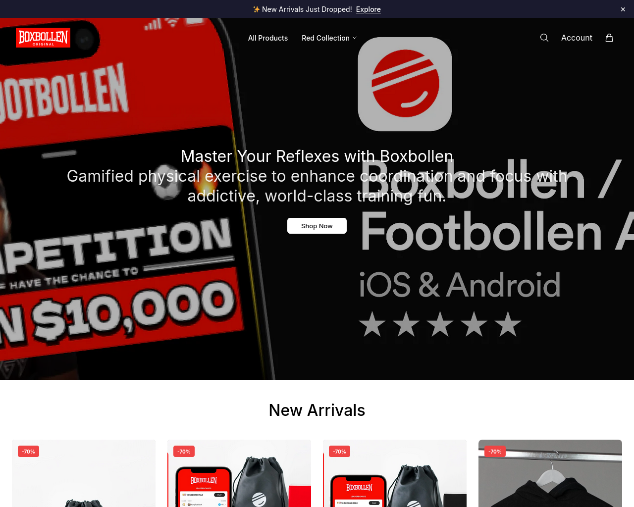 Screenshot of bollzone.shop