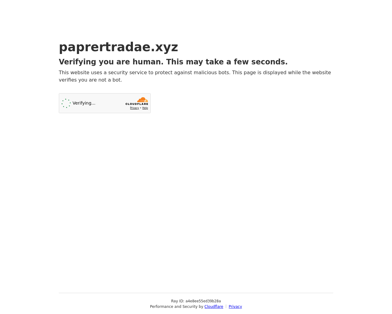 Screenshot of paprertradae.xyz