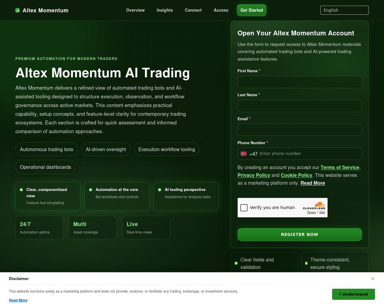Screenshot of altexmomentum.click