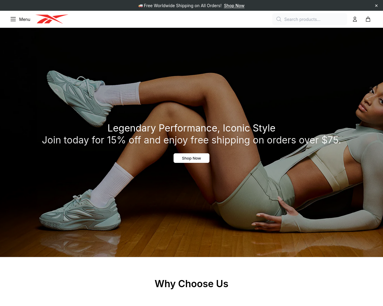 Screenshot of bokstride.shop