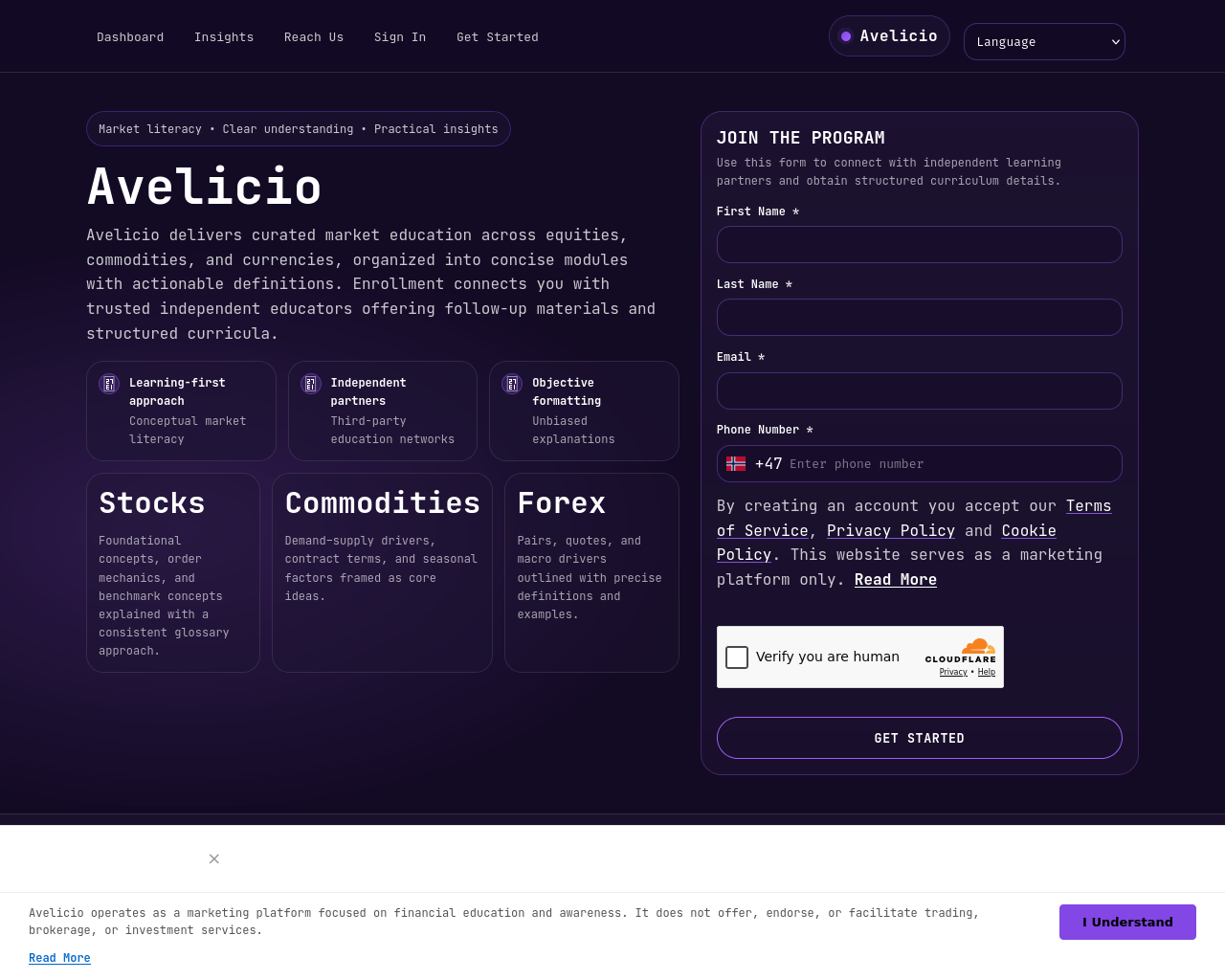 Screenshot of avelicio.click