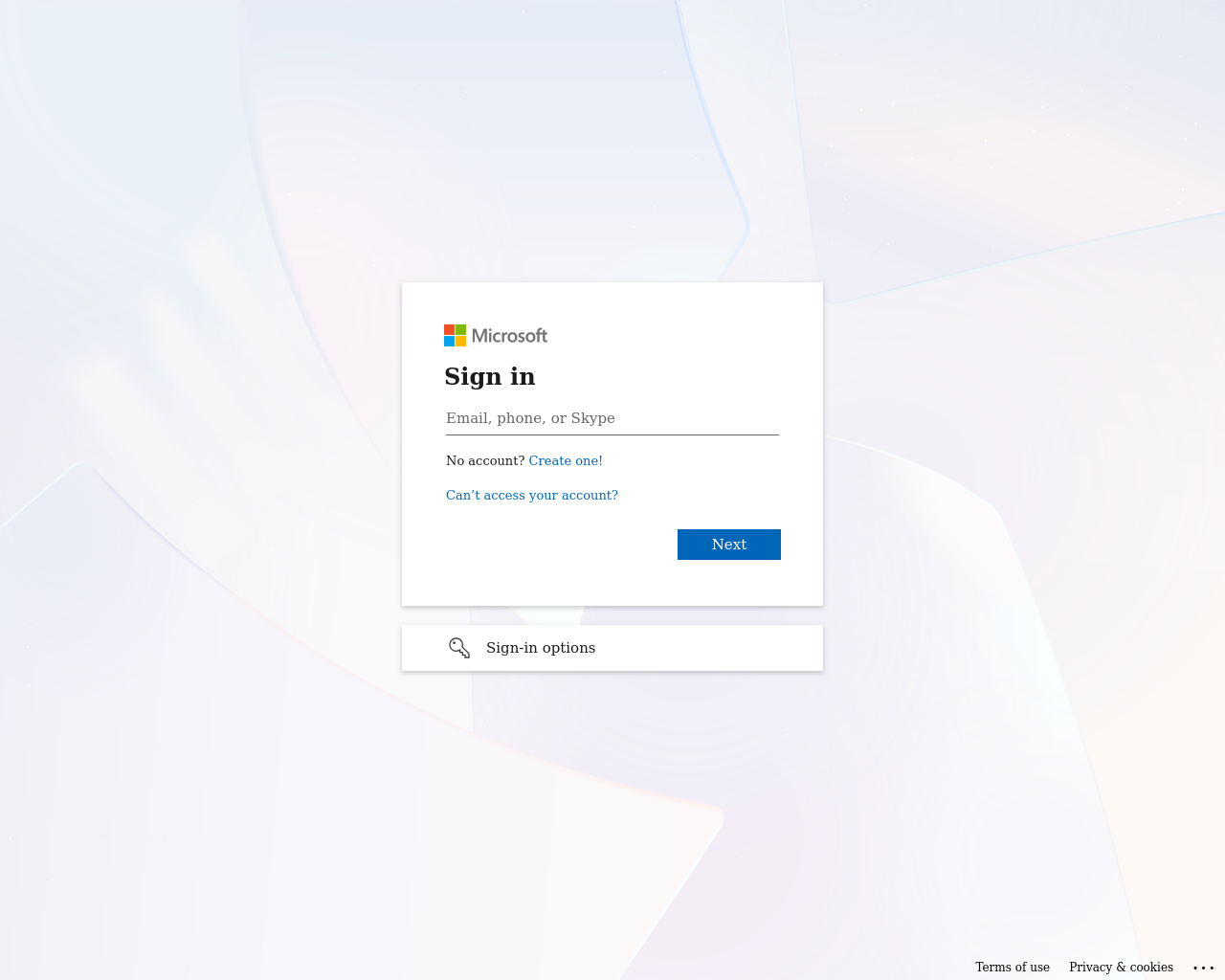 Screenshot of onmicrosoftonline-mmscrmcustomers.mm.am