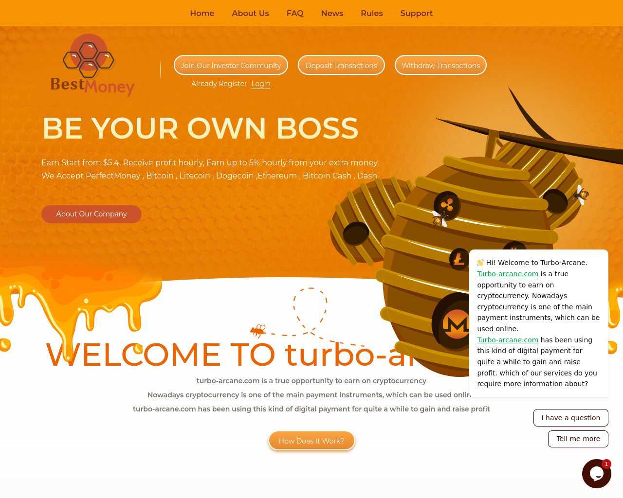 turbo-arcane.com 스크린샷