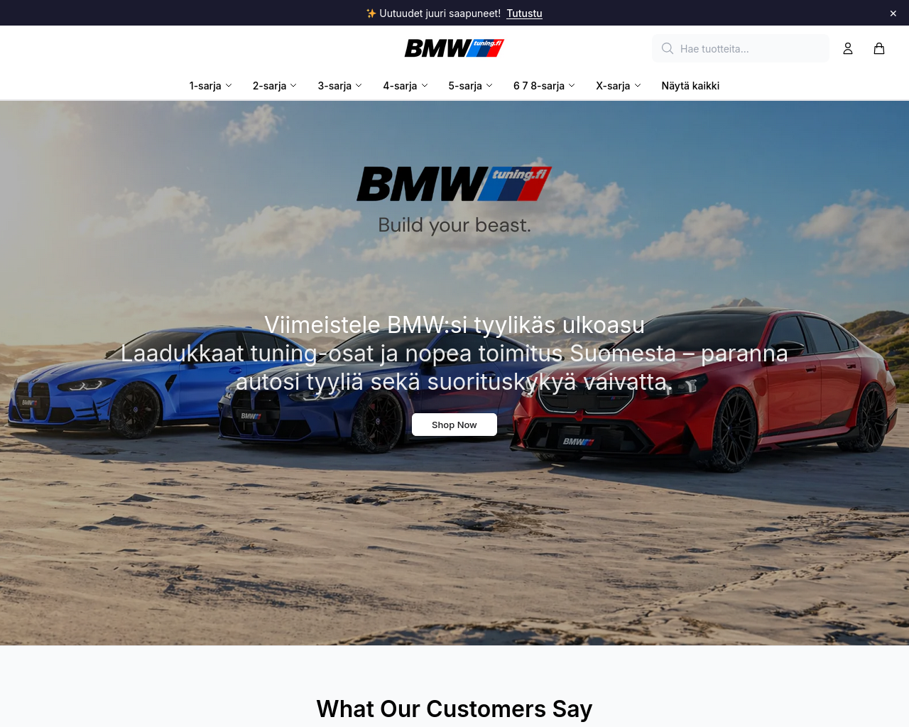 Screenshot of bmwtuningshop.shop