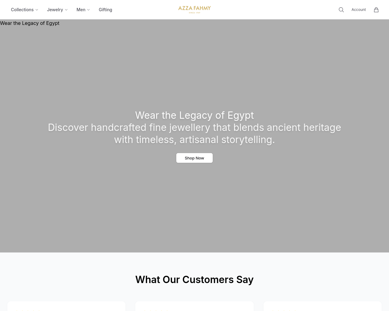 Screenshot of azzafahmystore.shop