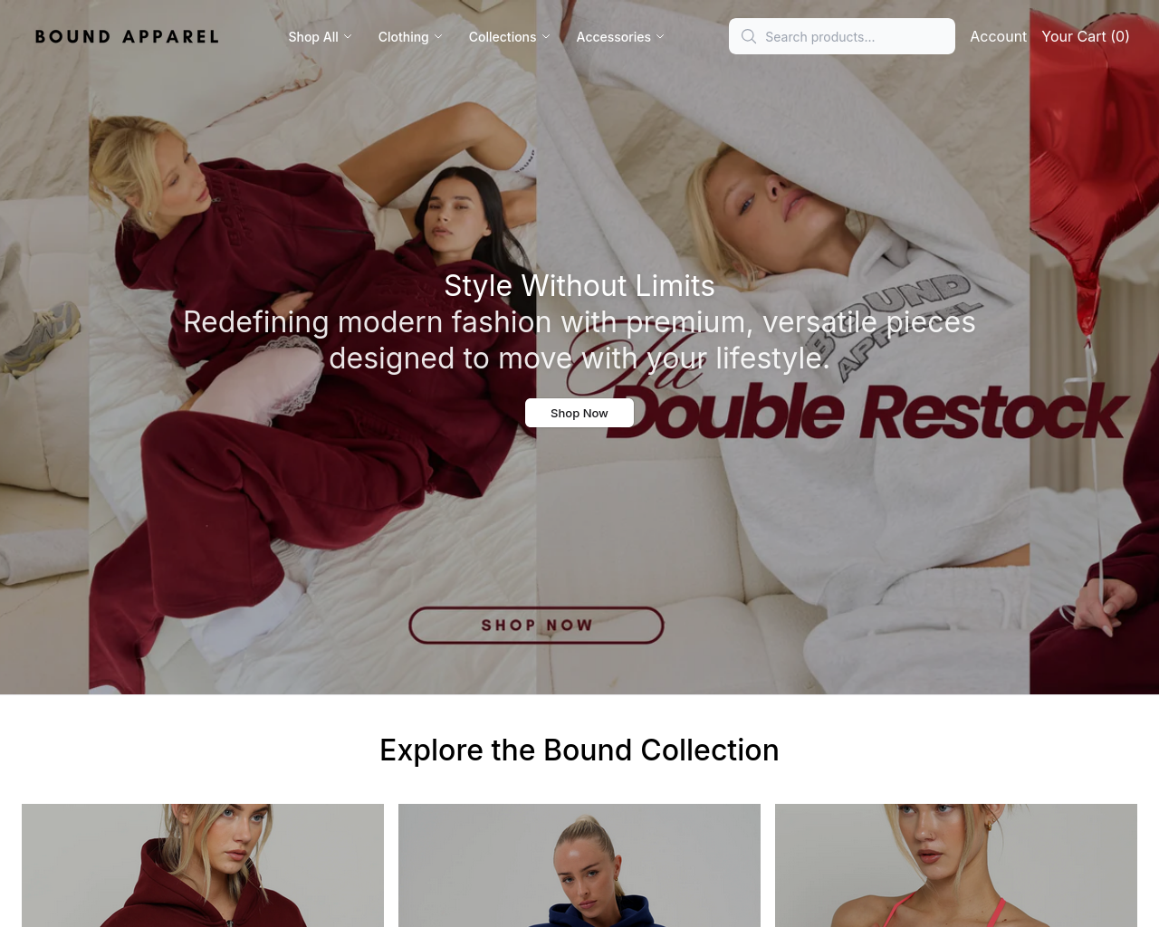Screenshot of bndapparel.shop