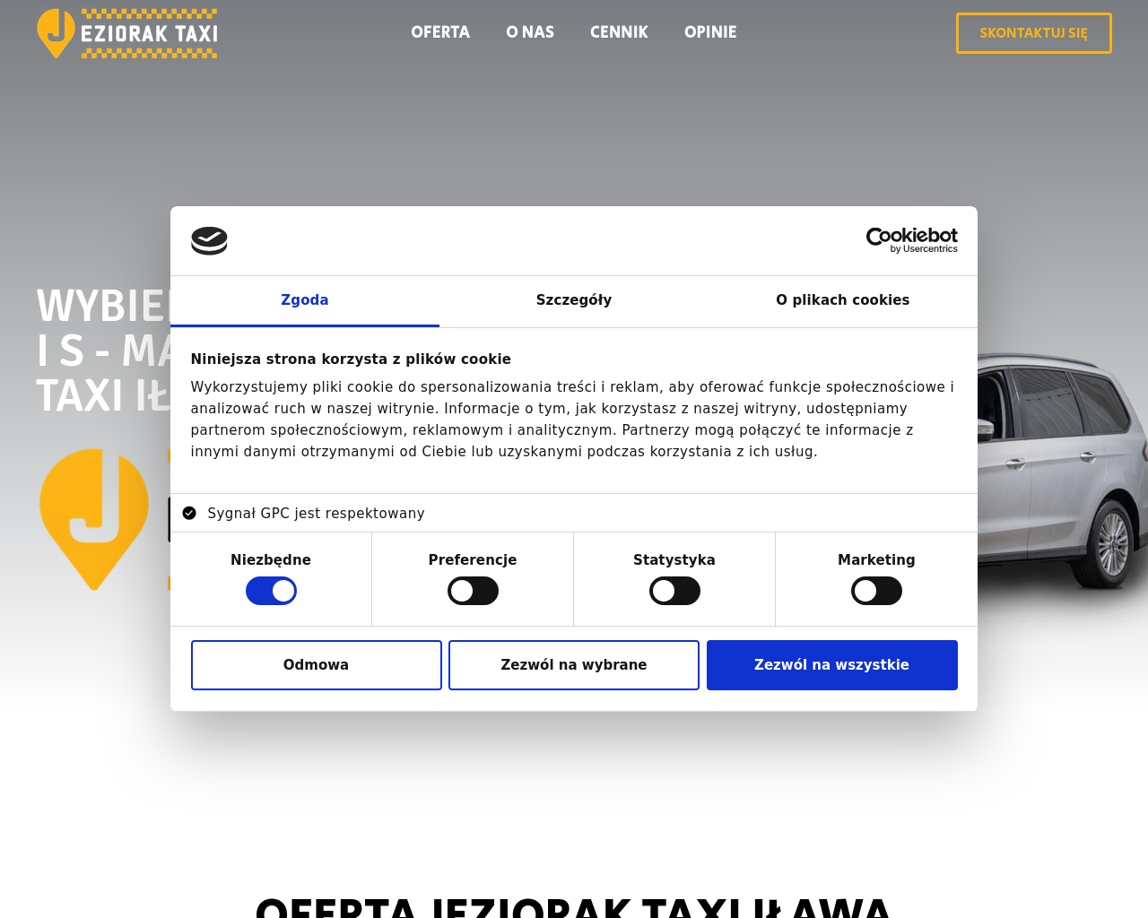 Screenshot of jeziorak-taxi.pl