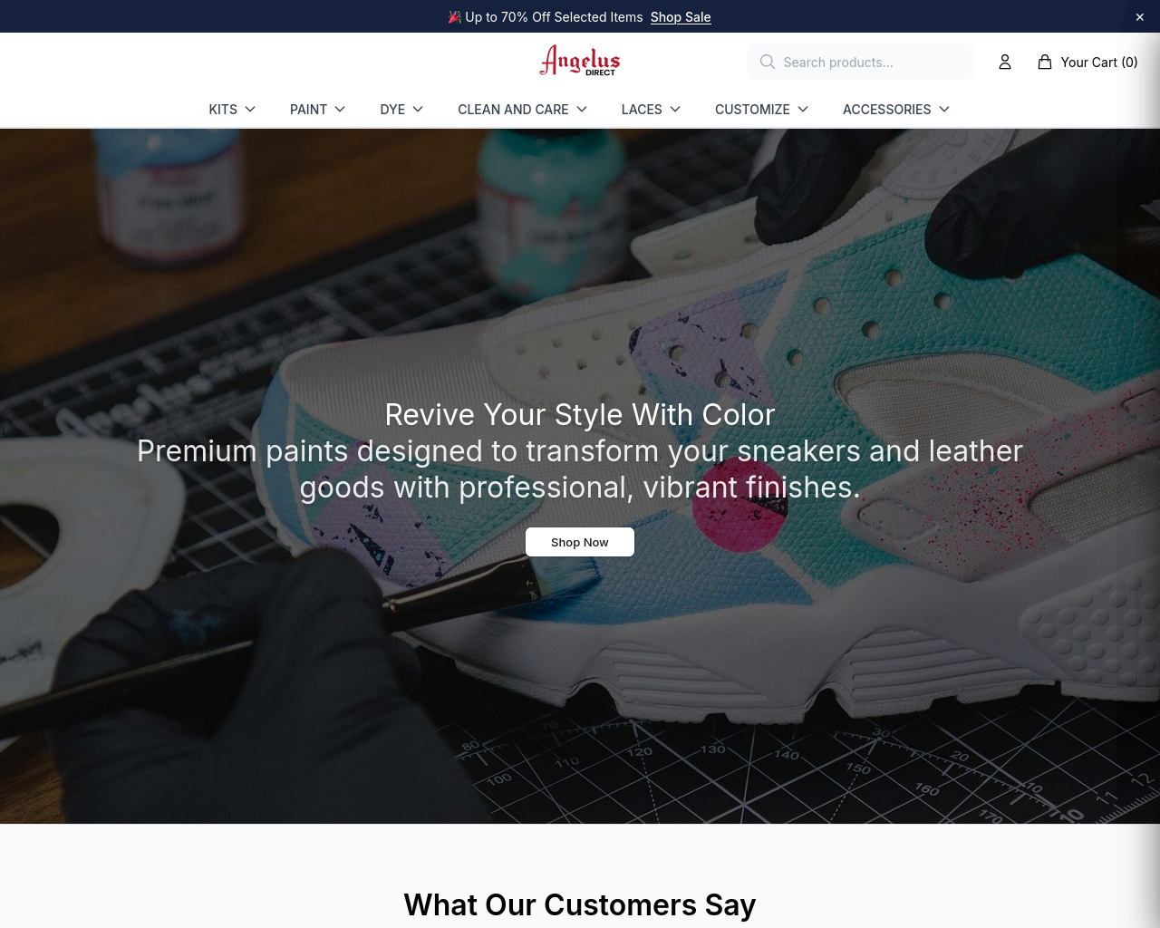 Screenshot of angelusdirect.shop