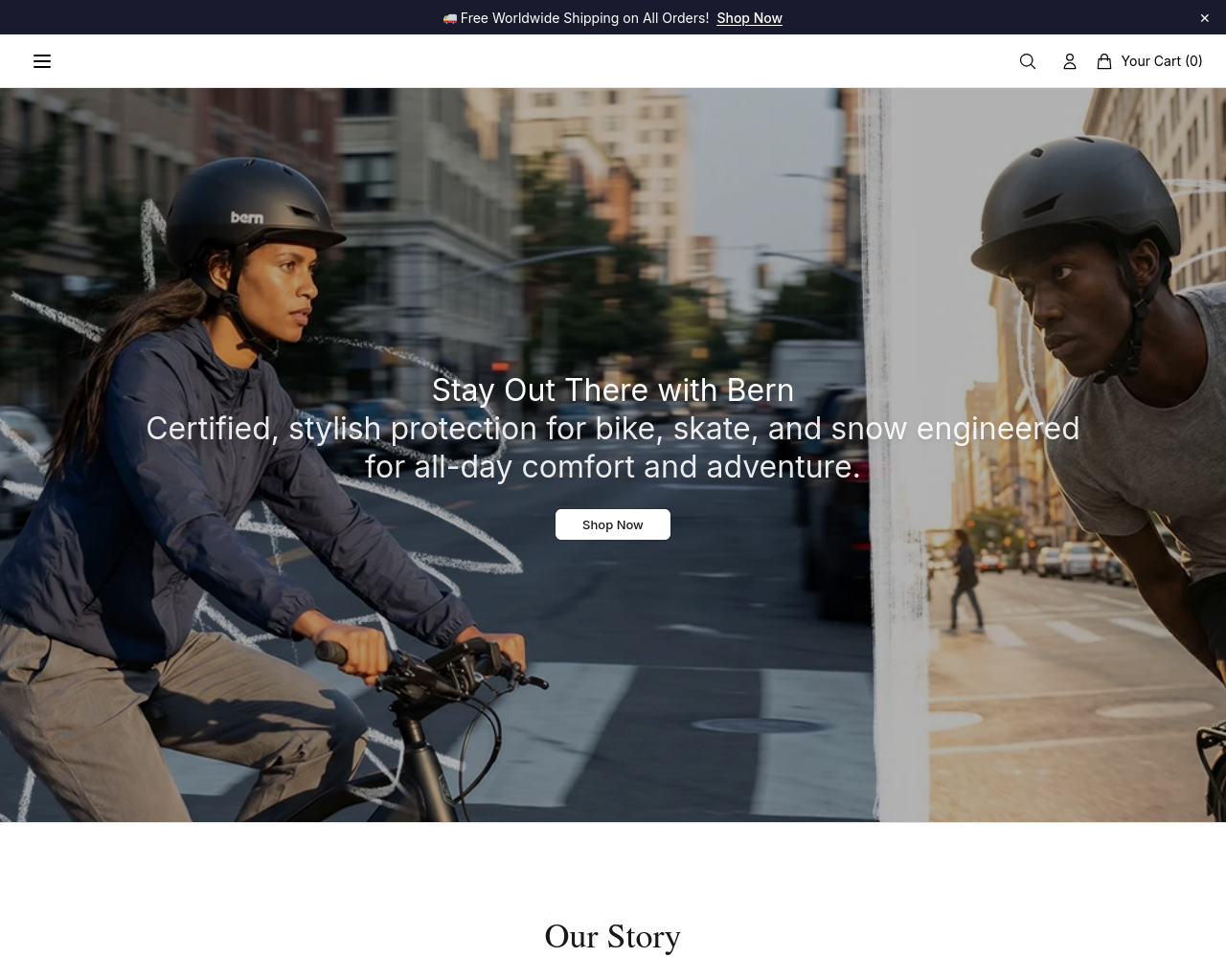 Screenshot of bernhelmetsgear.shop