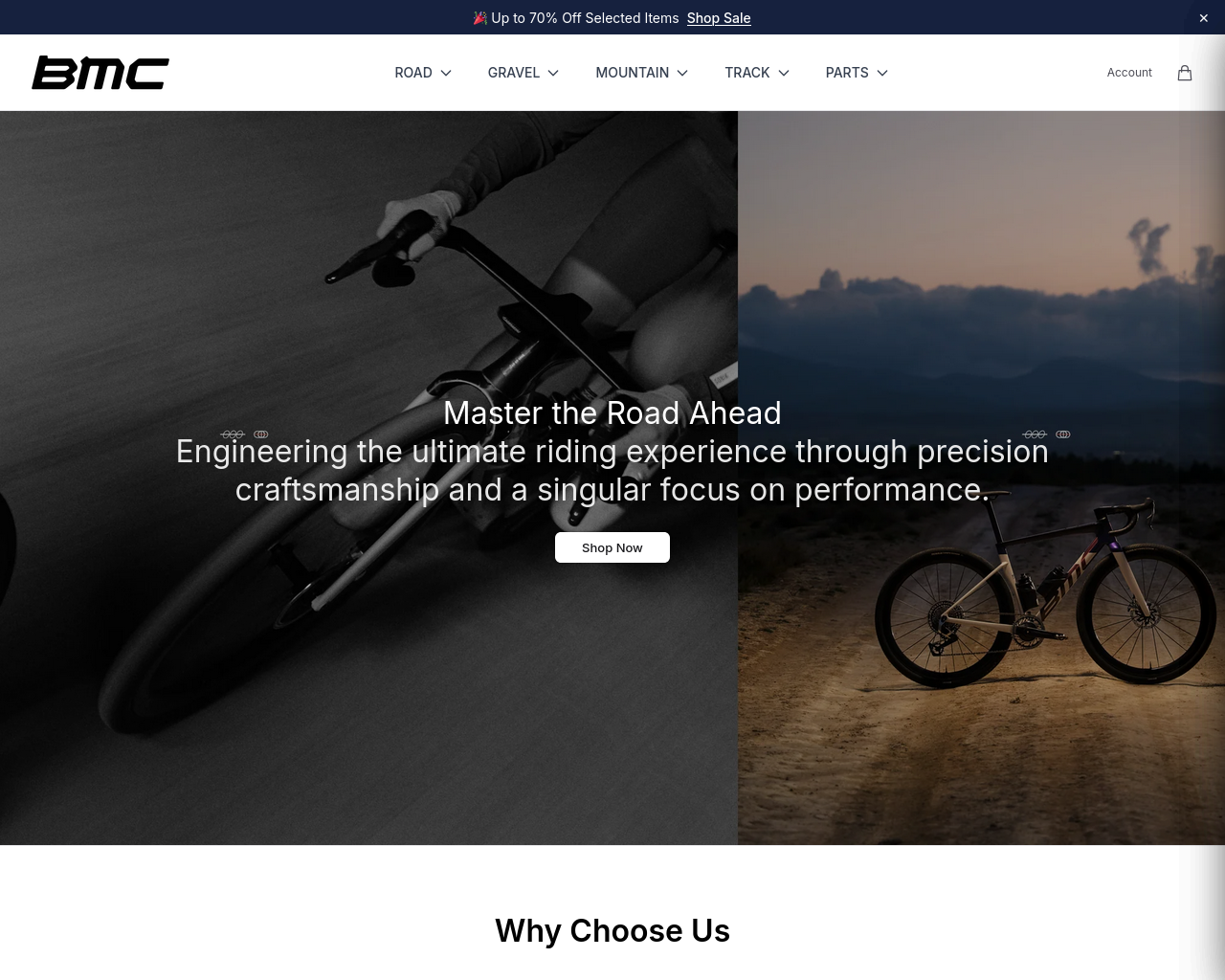 Снимок экрана bmcride.shop
