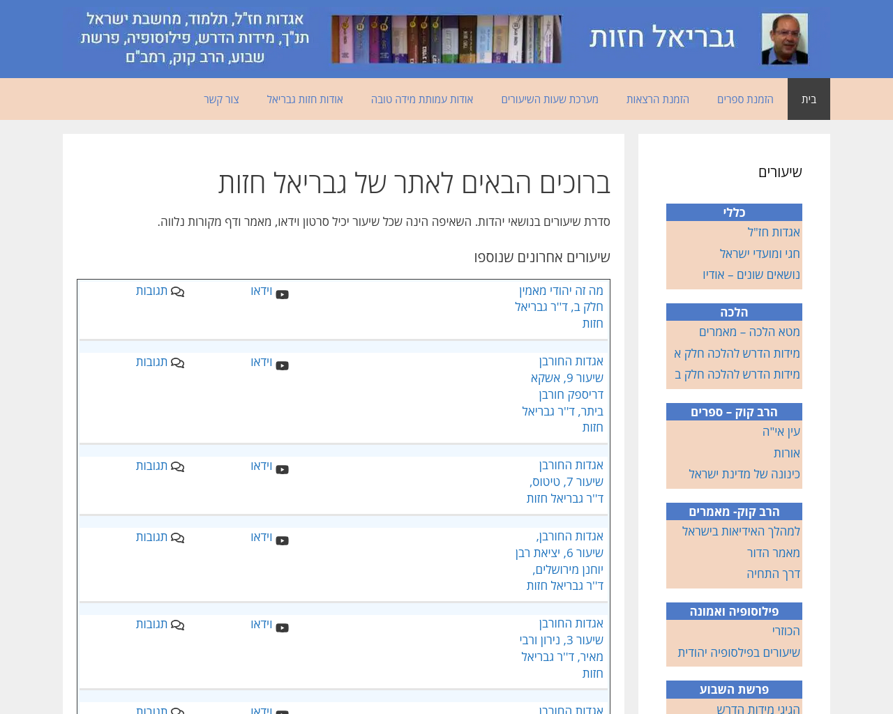Screenshot of gabihazut.co.il