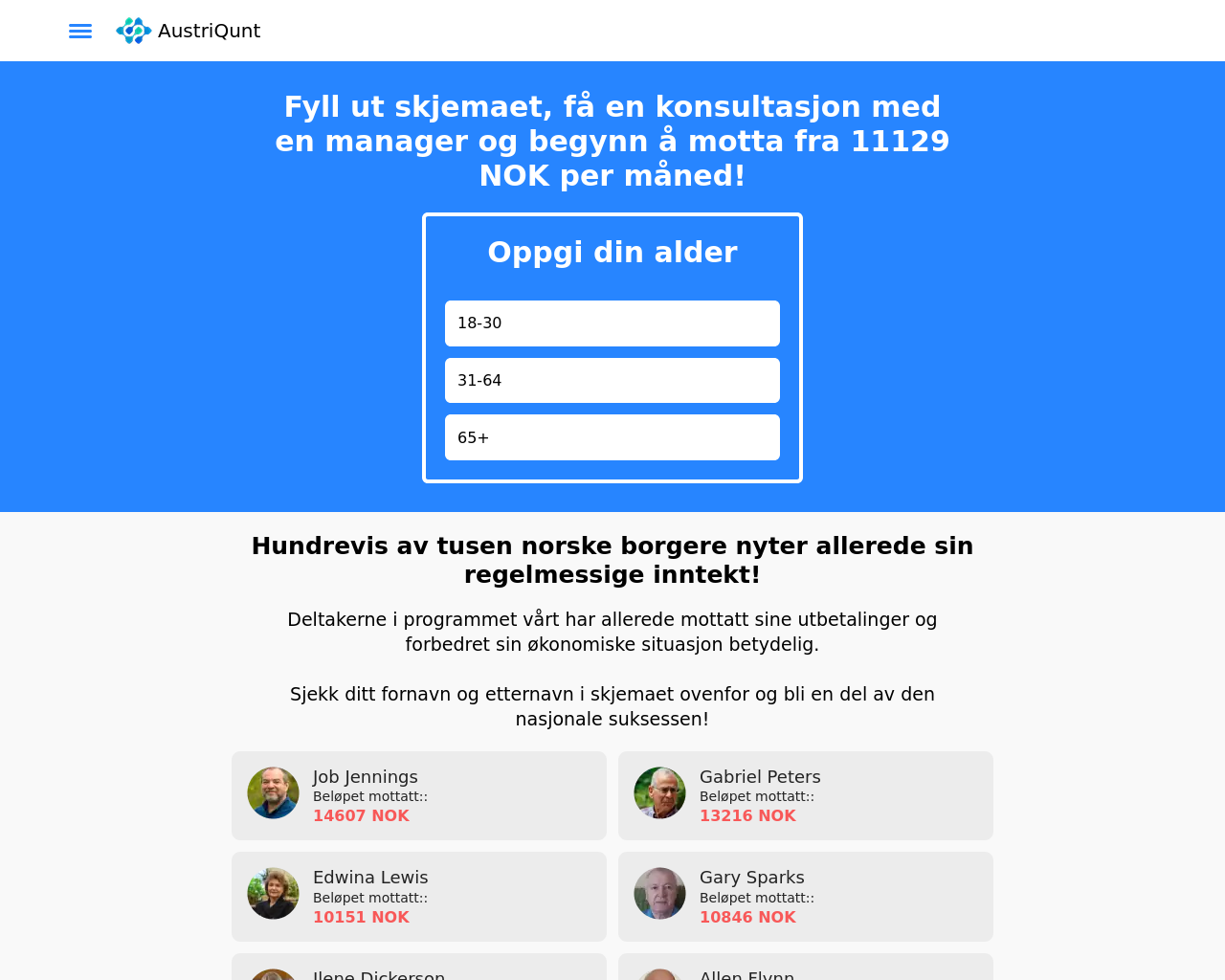 Screenshot of austriqunt.org