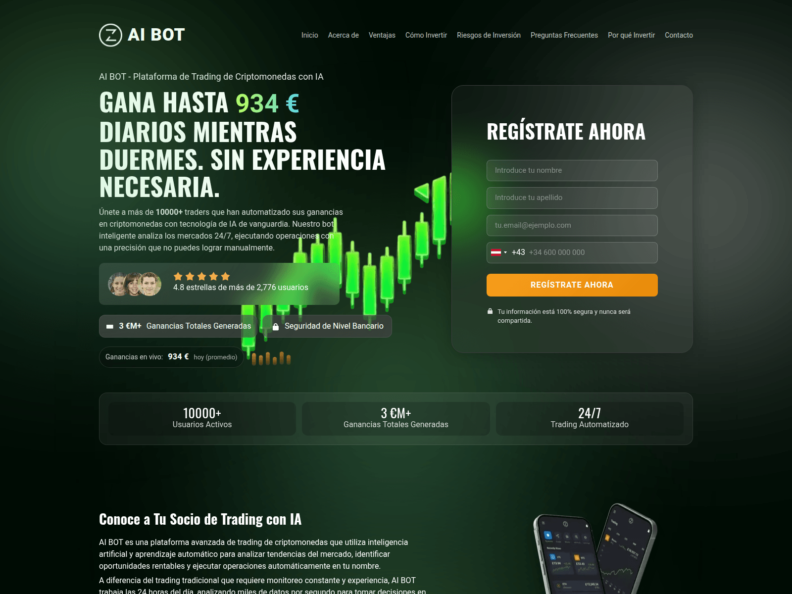 Screenshot of aibotmarkets.com