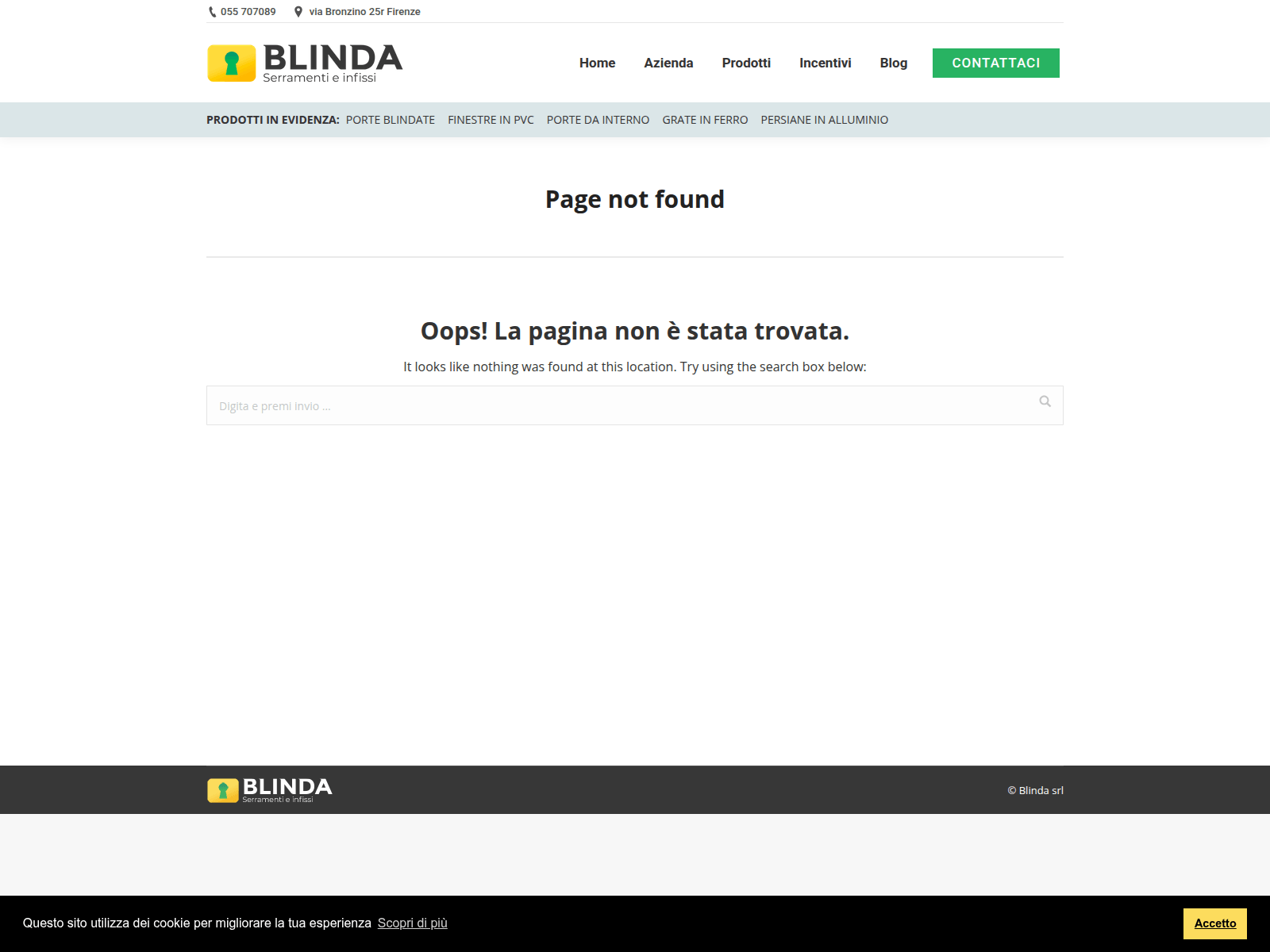 Screenshot of blinda.it