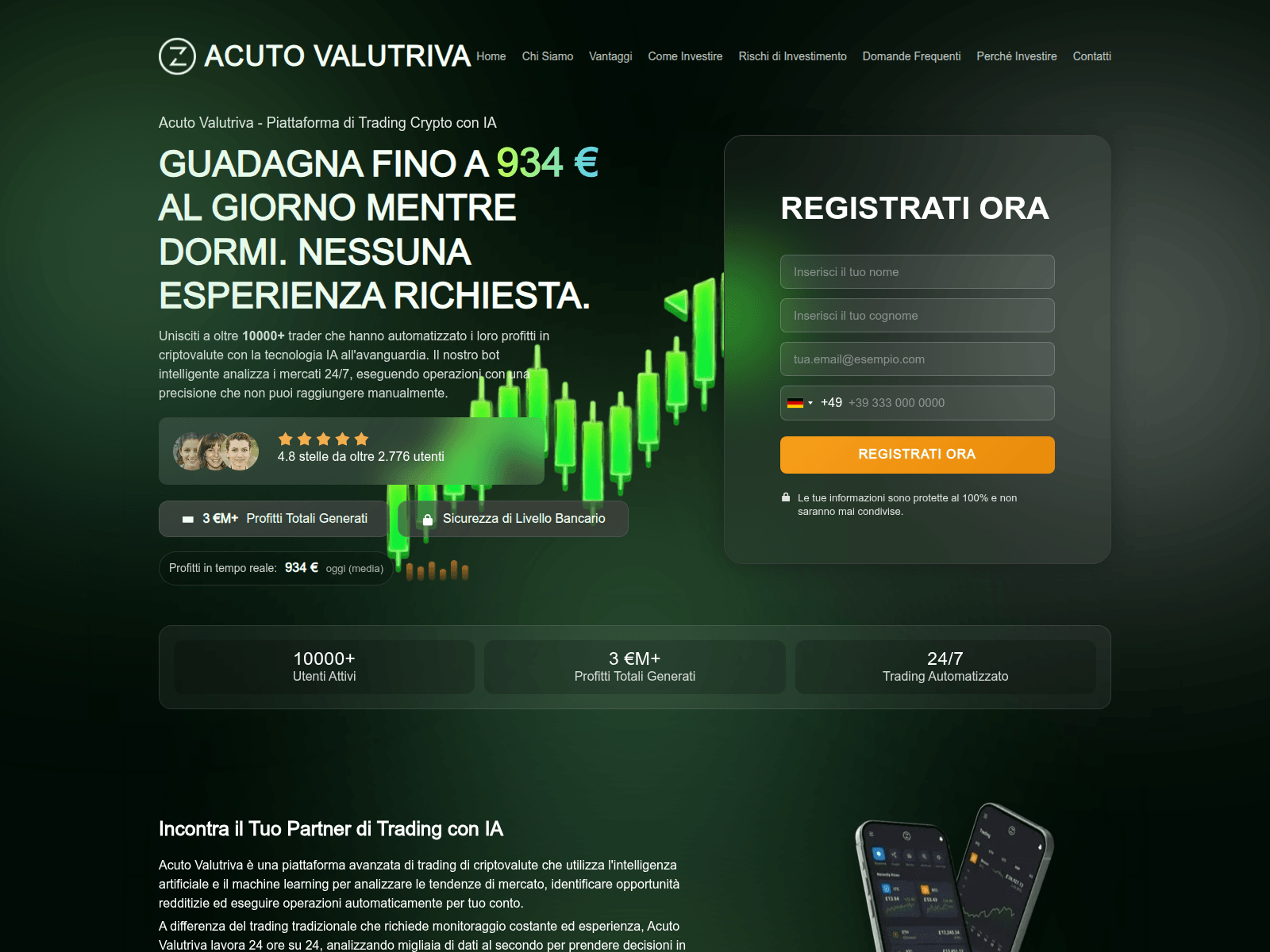 Screenshot of acutovalutrivatrade.com