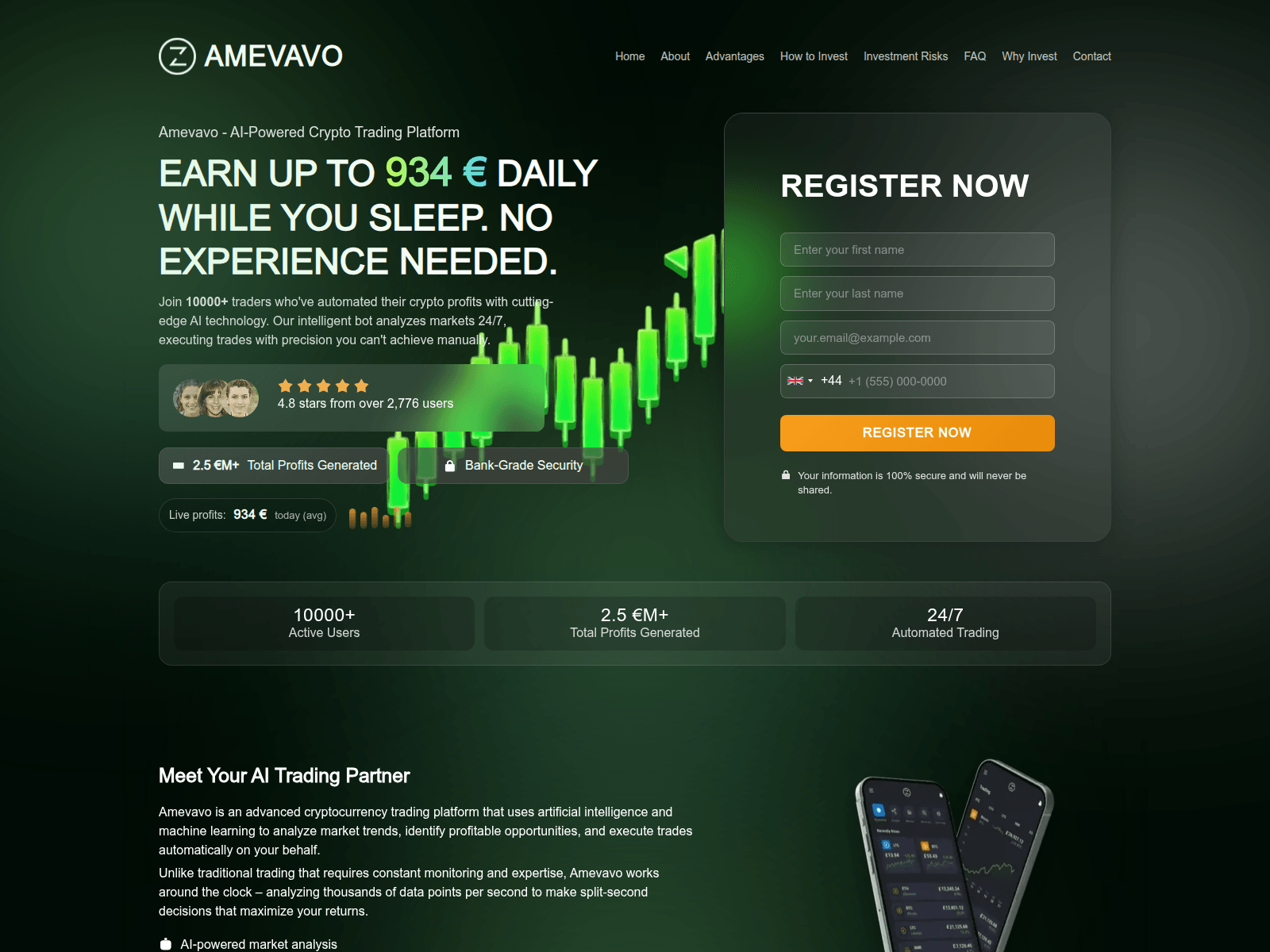 Screenshot of amevavo.net