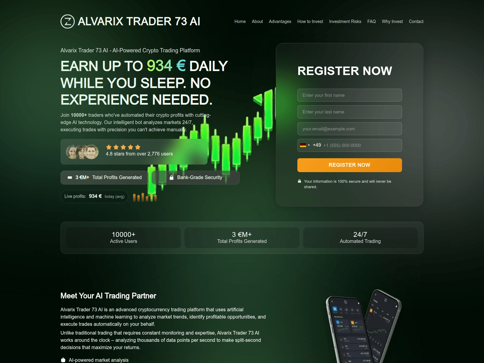 Screenshot of alvarixtrader73ai.net