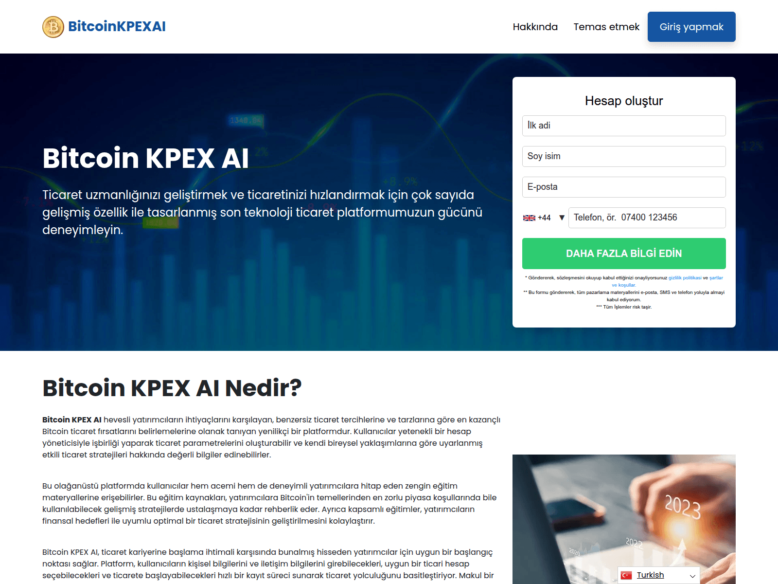 Captura de pantalla de bitcoinkpexai.org