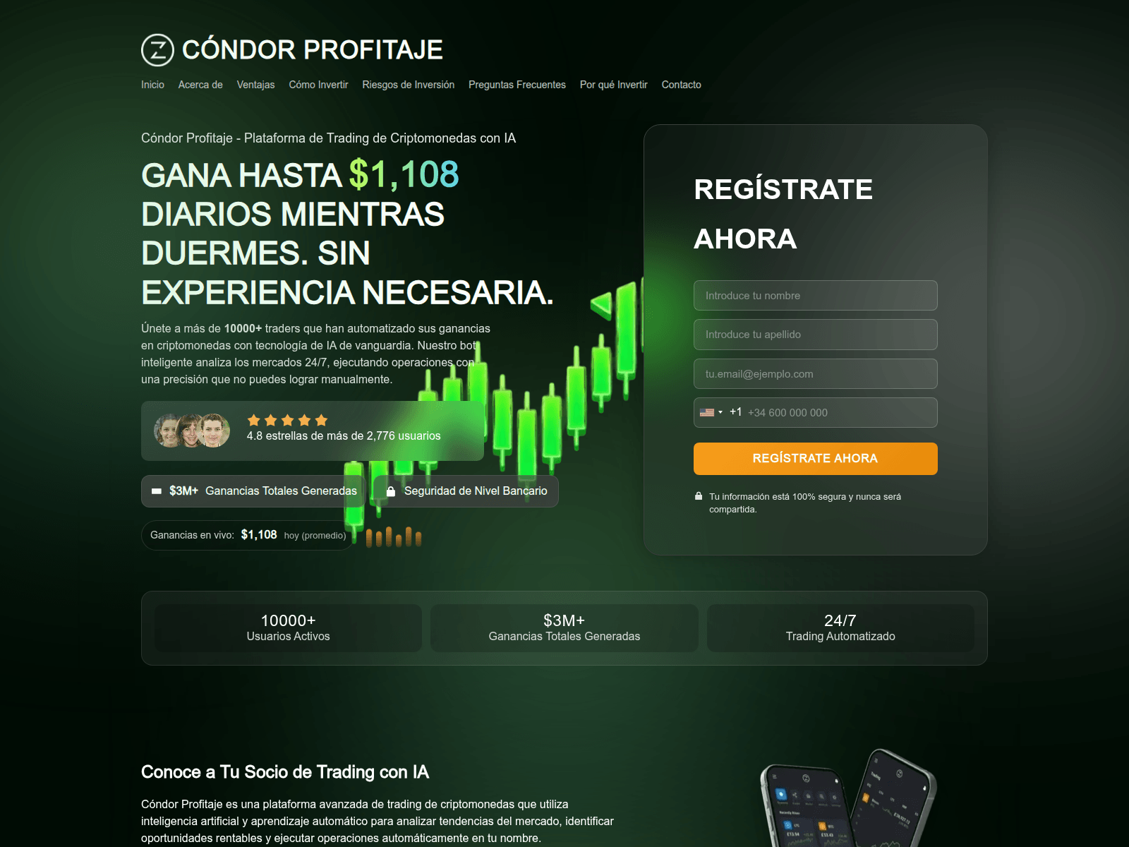Снимок экрана condorprofitaje.com