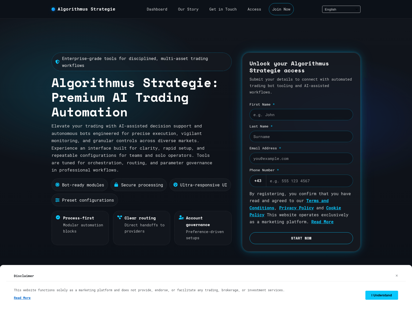 Screenshot of algorithmusstrategie.com